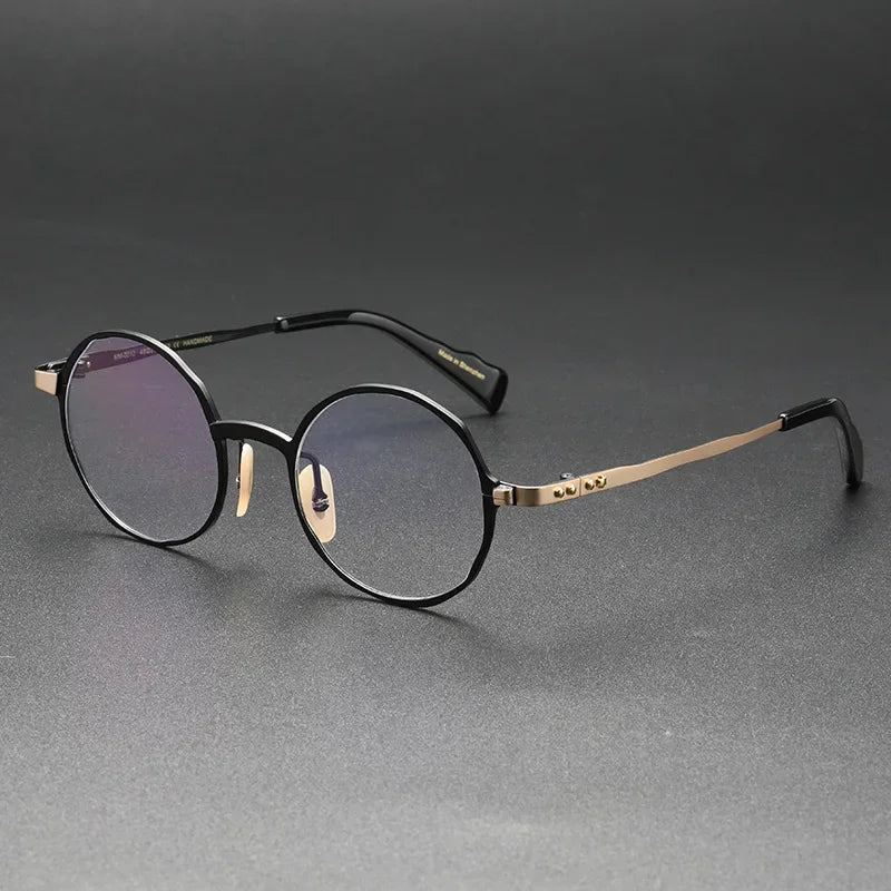 Aror Women's Full Rim Round Titanium Eyeglasses 59612