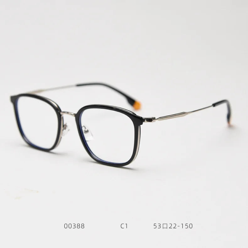 Gmei Optical TF00388 unisex square alloy prescription eyeglasses — view 5