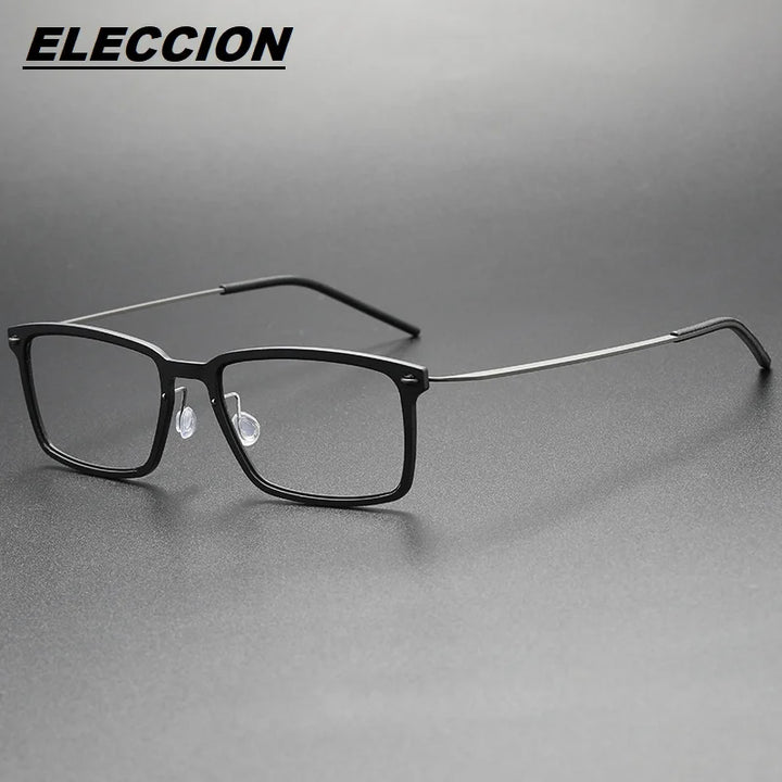 Eleccion Unisex Full Rim Square Nylon Titanium Eyeglasses 6528