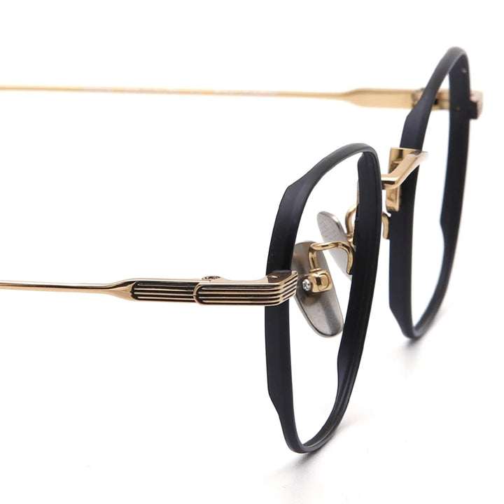 Muzz 80808-1 men's oval IP titanium prescription eyeglasses — view 6