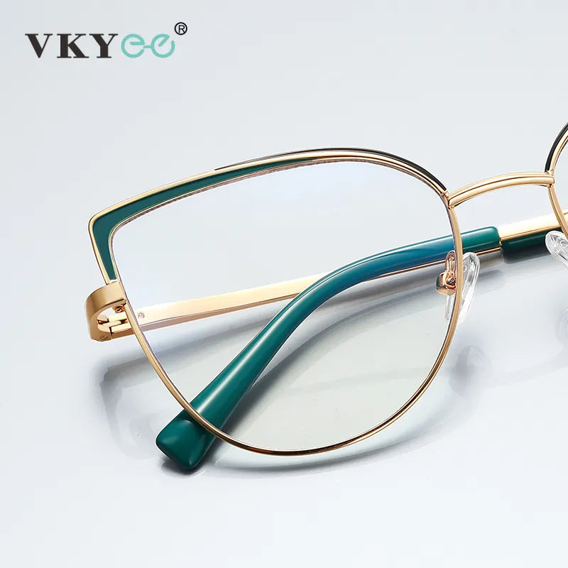 Vicky Women's Full Rim Large Square Alloy Reading Glasses 3103 Reading Glasses Vicky   