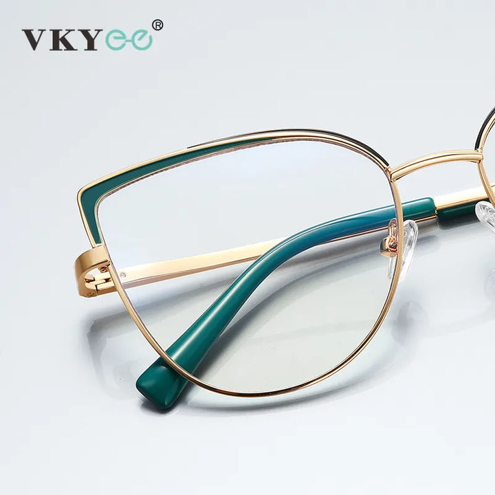 Vicky Women's Full Rim Large Square Alloy Reading Glasses 3103 Reading Glasses Vicky   