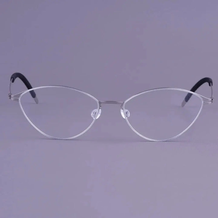 Bobbie 465167 Men’s Screwless Full Rim Oval Titanium Frames FuzWeb