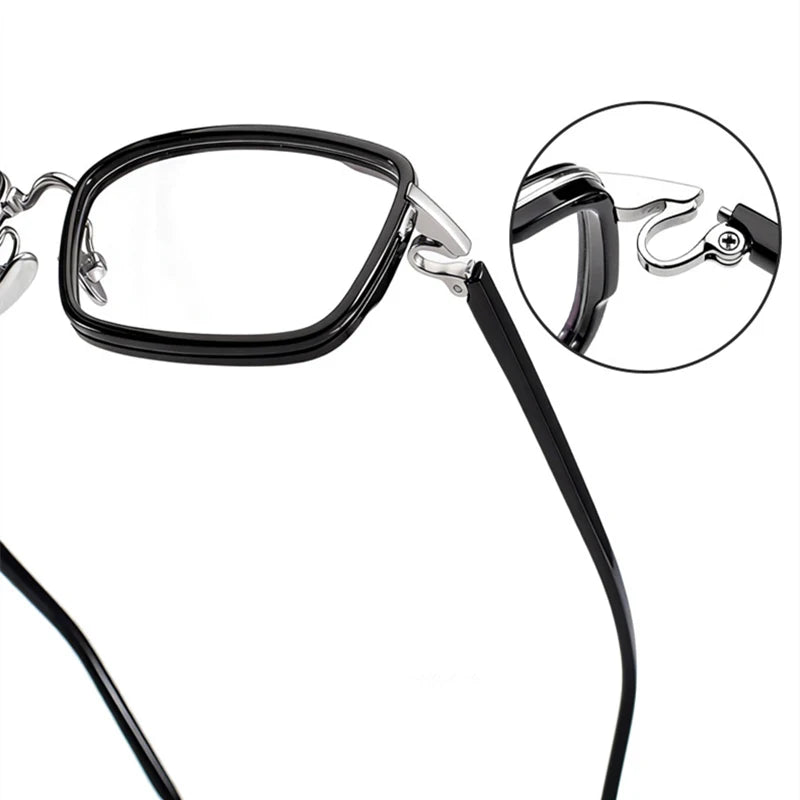 Black Mask Unisex Full Rim Square Acetate Eyeglasses BM-M171 - view 3