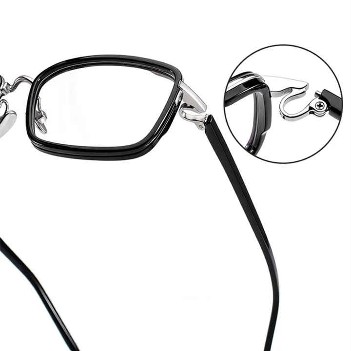 Blackmask Unisex Full Rim Square Acetate Eyeglasses BM-M171