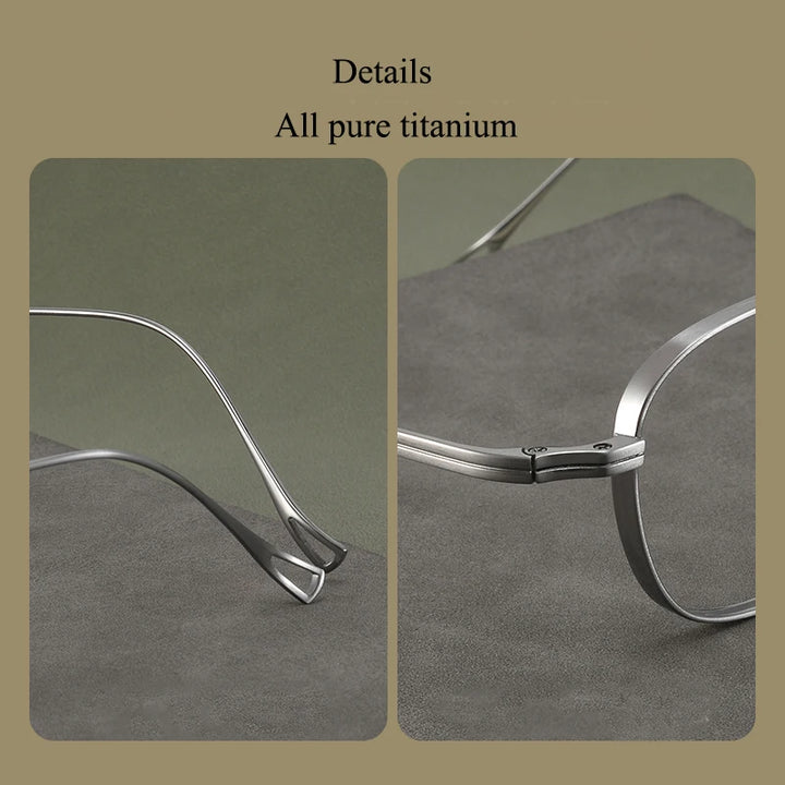 Bclear Unisex Full Rim Oval Titanium Eyeglasses 1019 Full Rim Bclear   