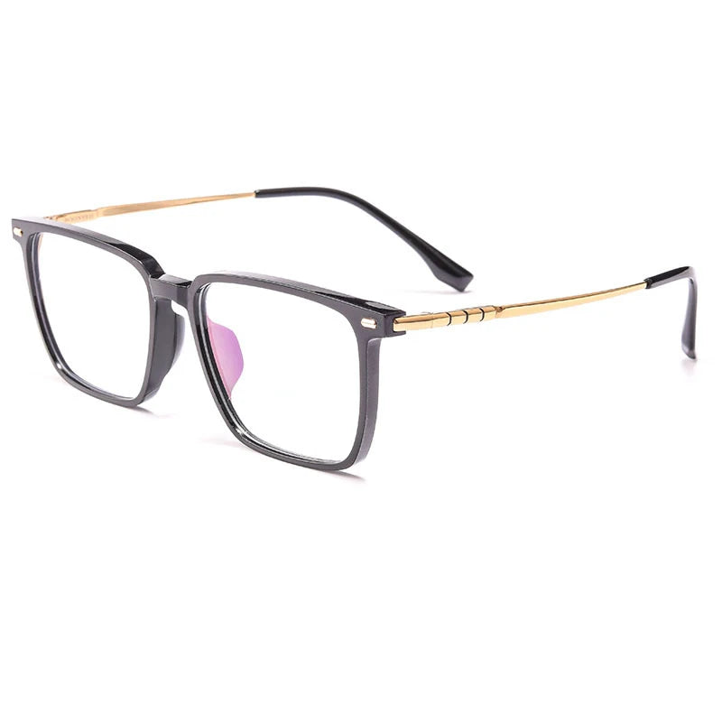 Hotochki Men's Full Rim Square Titanium Eyeglasses 948501 Full Rim Hotochki C1