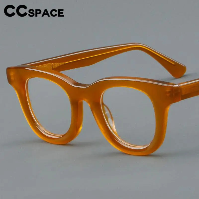 CCSpace Women's Full Rim Square Cat Eye Acetate Eyeglasses 57104 Full Rim CCspace   