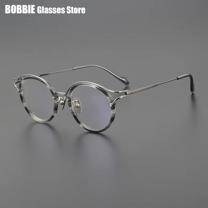 Bobbie Women's Full Rim Round Titanium Acetate Eyeglasses 960036