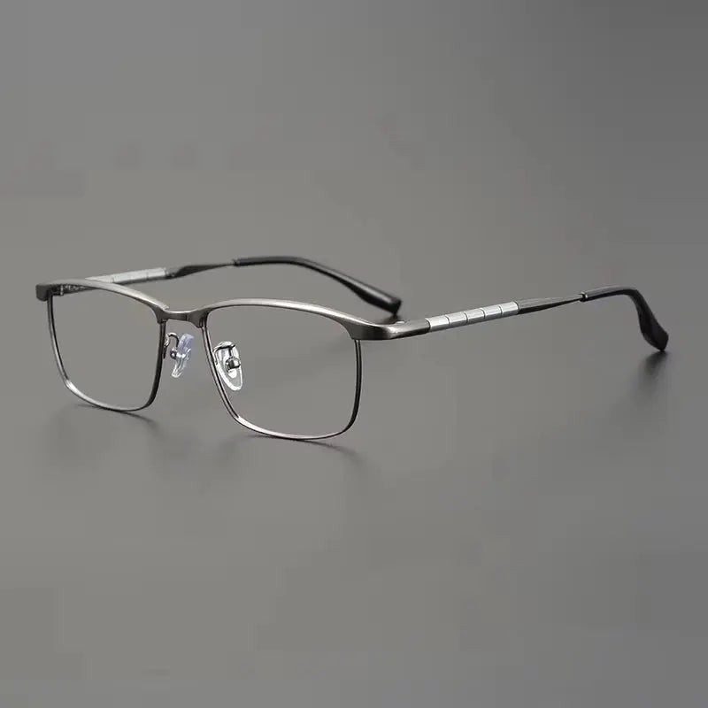 Bobbie 611900 Men’s 145mm Full Rim Square Titanium Frames FuzWeb