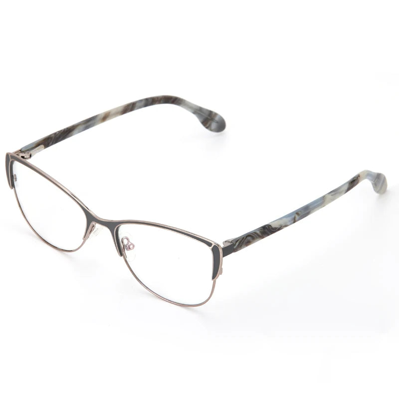 Muzz 76827 women's cat eye alloy prescription eyeglasses — view 11