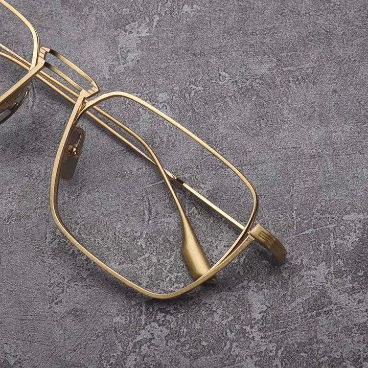 Blackmask Unisex Full Rim Square Titanium Eyeglasses BM-D125