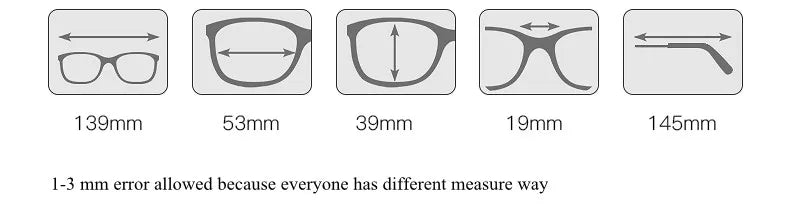 Chashma Ottica Women's Full Rim Square Alloy Eyeglasses Clip On Sunglasses 94015