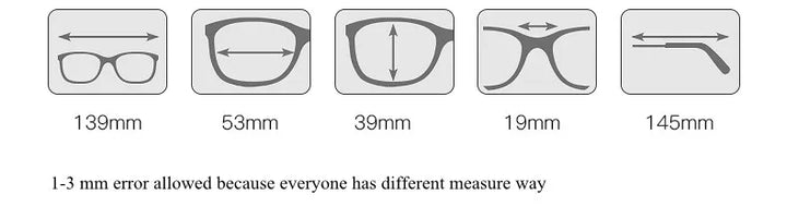Chashma Ottica Women's Full Rim Square Alloy Eyeglasses Clip On Sunglasses 94015