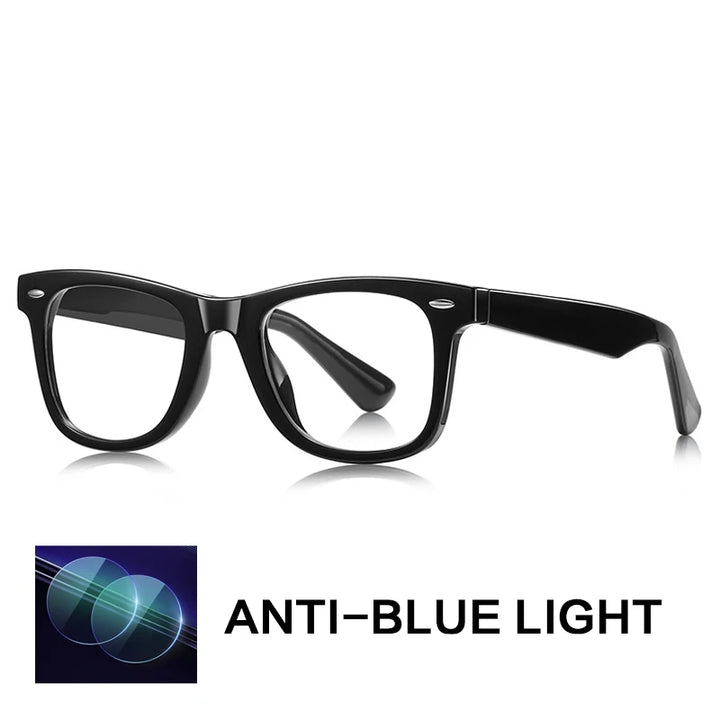 Gatenac Unisex Full Rim Square Tr 90 Titanium Reading Glasses Gxyj9028