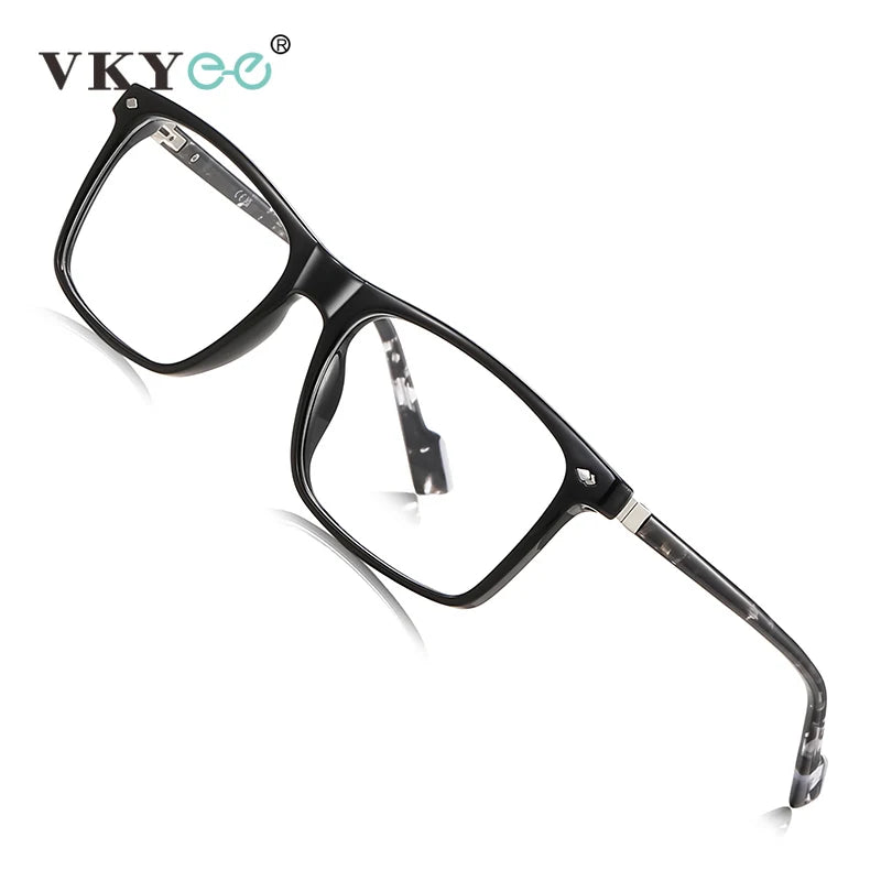 Vicky Men's Full Rim Square Tr 90 Titanium Reading Glasses 77218