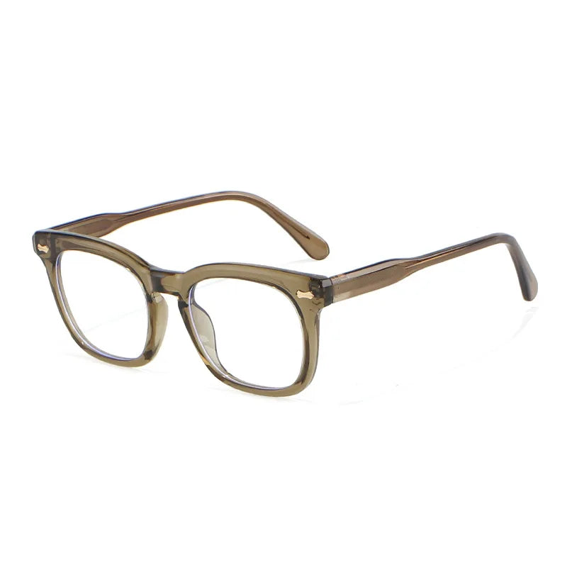 Xbora Women's Full Rim Oval Square Tr 90 Titanium Eyeglasses 70951