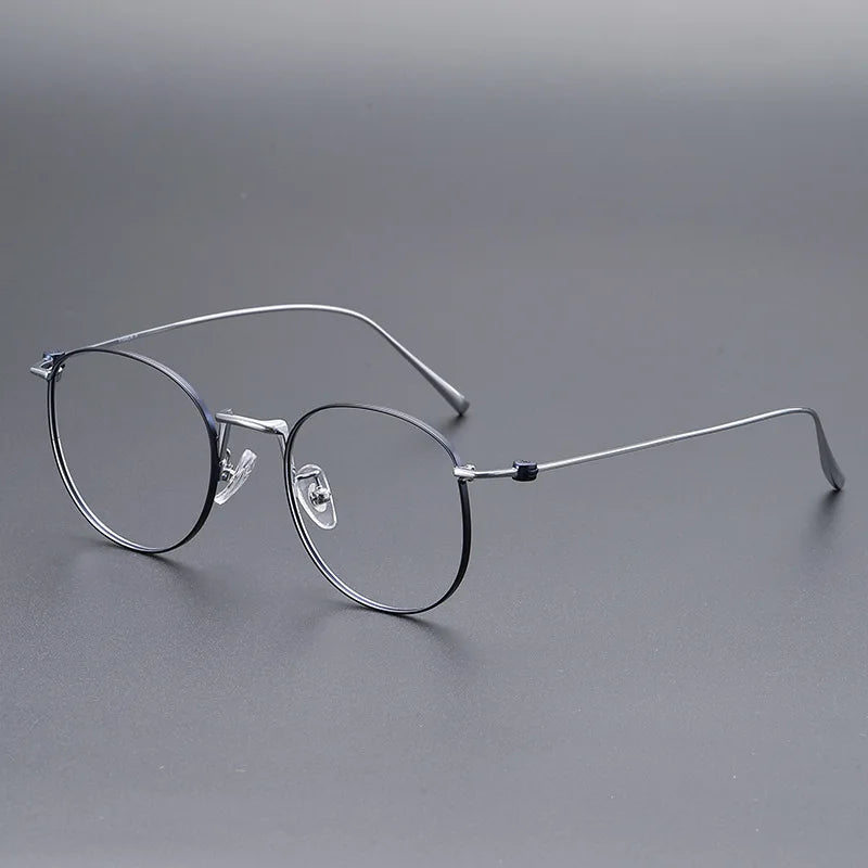 Momoja Women's Full Rim Round Titanium Eyeglasses 45110