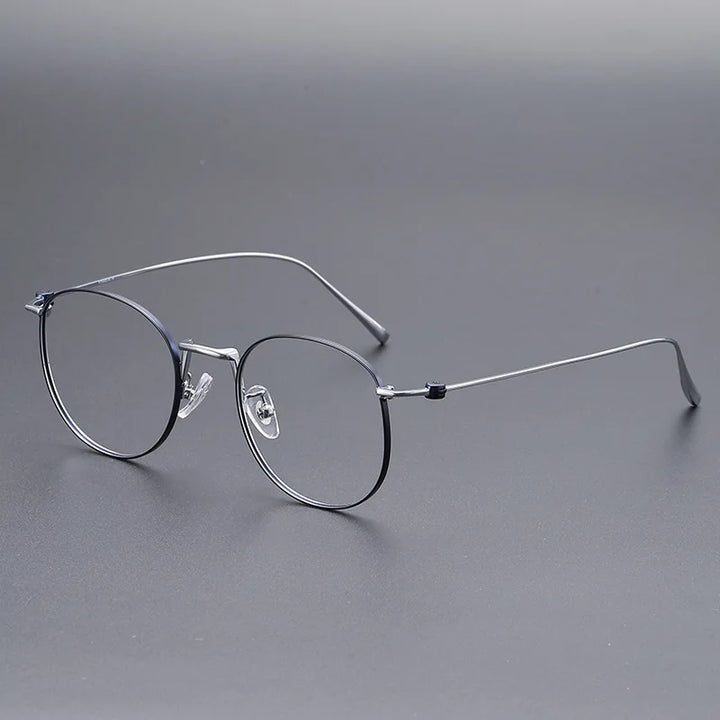 Momoja Women's Full Rim Round Titanium Eyeglasses 45110