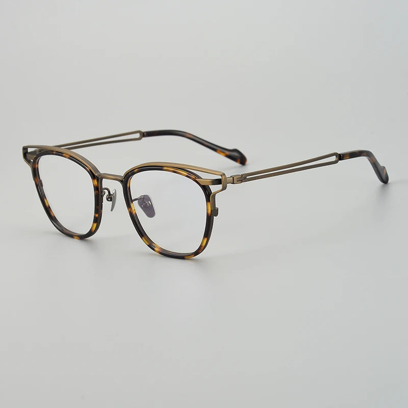 Aimee Unisex Full Rim Square Titanium Acetate Eyeglasses 190060 Full Rim Aimee   