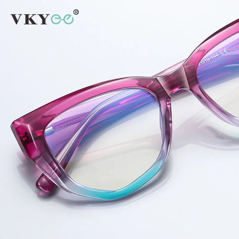 Vicky Women's Full Rim Cat Eye Stainless Steel Tr 90 Reading Glasses 2156 Reading Glasses Vicky   