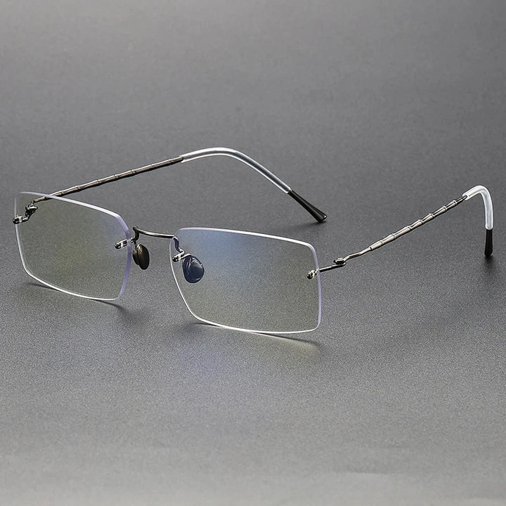 Bobbie Women's Rimless Square Titanium Eyeglasses 692312