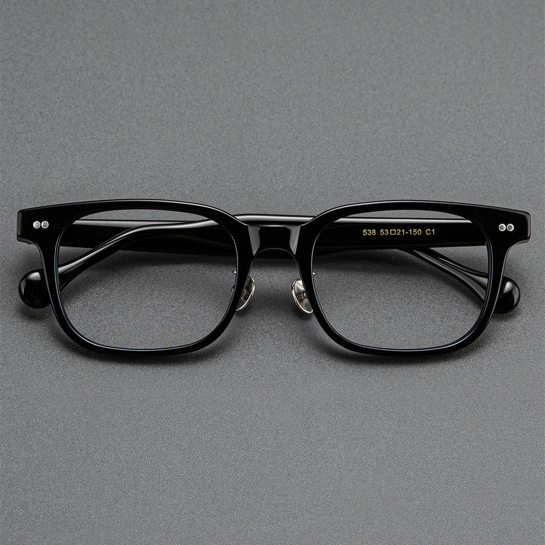 Blackmask Unisex Full Rim Square Acetate Eyeglasses BM-538