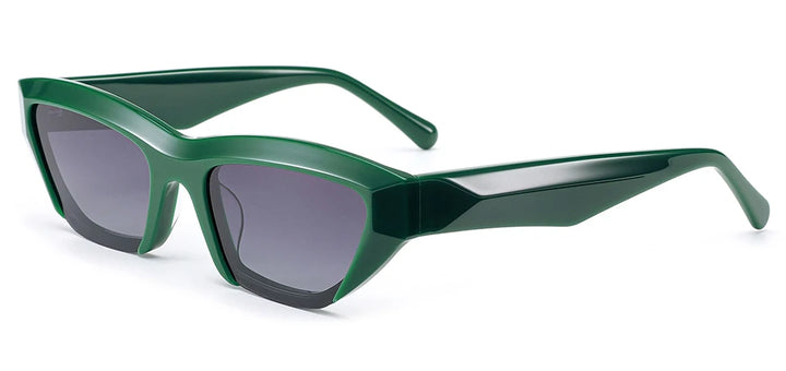 Esnbie Women's Full Rim Square Cat Eye Acetate Sunglasses 231377