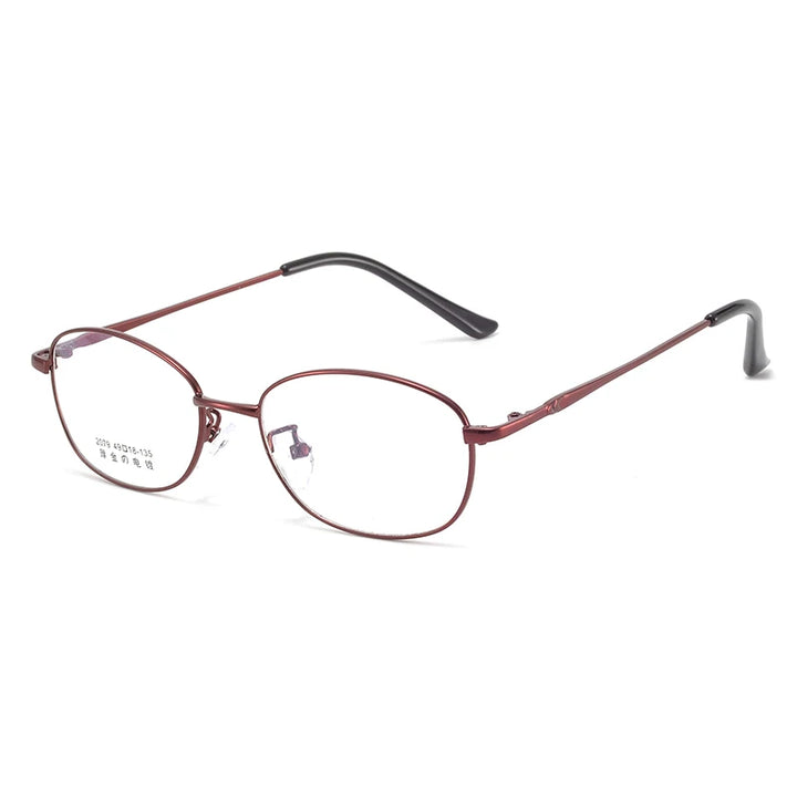 Bclear Women's Full Rim Small Oval Square Alloy Eyeglasses My2079 Full Rim Bclear Red  