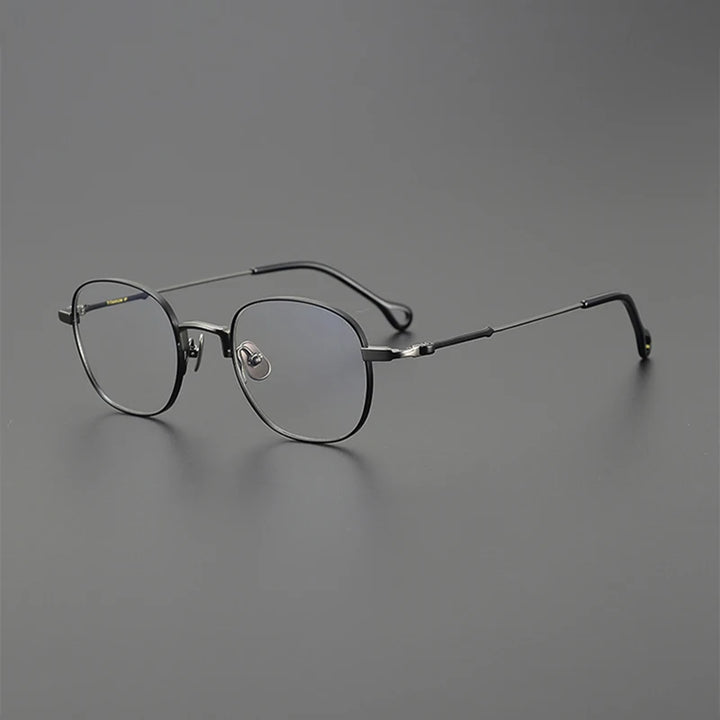 Nobler Unisex Full Rim Square Titanium Eyeglasses B0107 Full Rim Nobler C4  