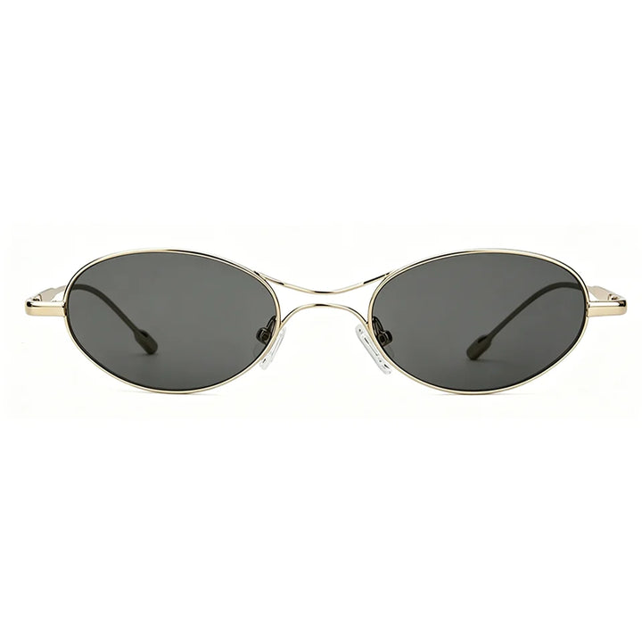 Esnbie Unisex Full Rim Oval Alloy Sunglasses 25S-M183SUN-1