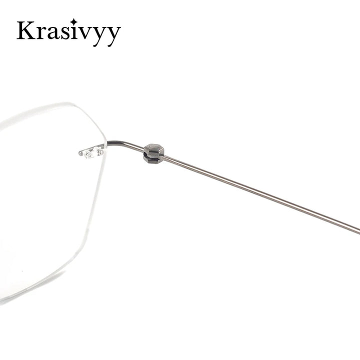 Krasivyy Unisex Rimless Titanium Prescription Eyeglasses KR5024 - view 4