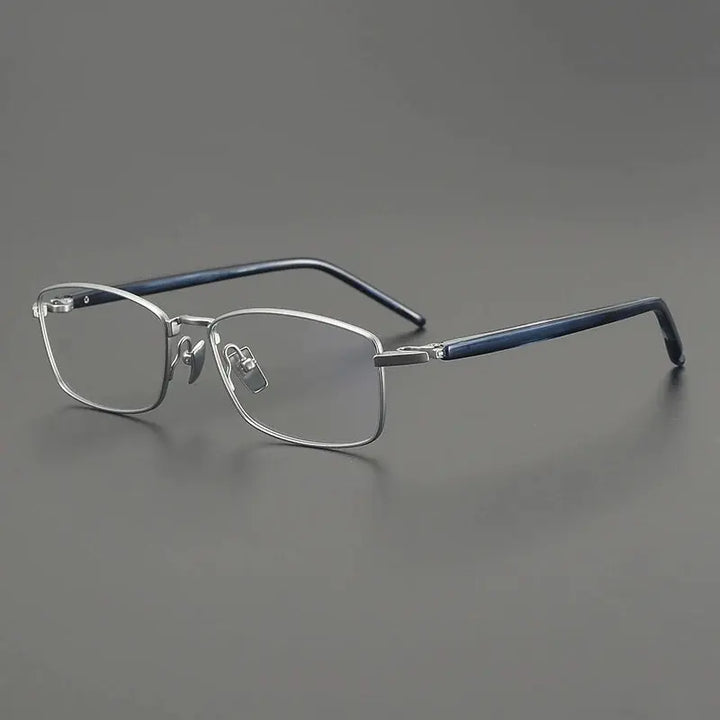 Gatenac Unisex Full Rim Big Polygon Square Titanium Eyeglasses 762648 FuzWeb