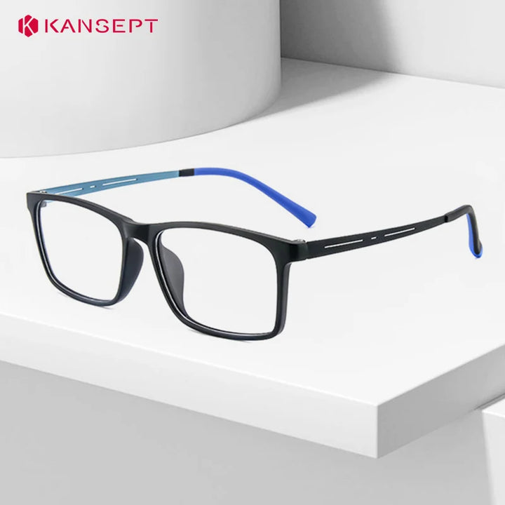 Kansept Unisex Full Rim Square Tr 90 Alloy Reading Glasses 88033