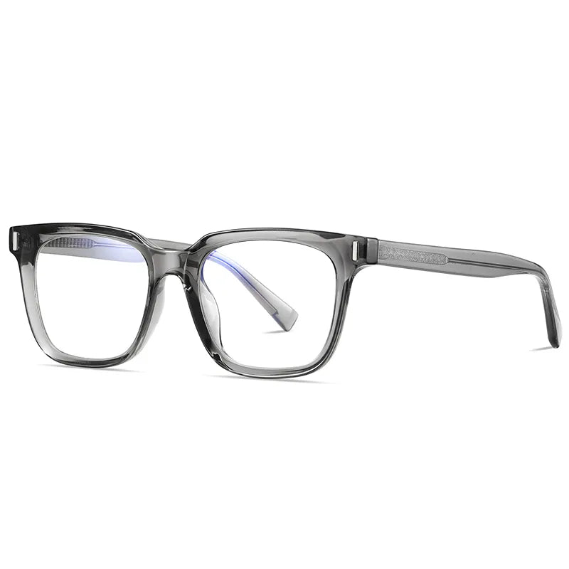 Vicky Unisex Full Rim Square Stainless Steel Acetate Reading Glasses 2091 Reading Glasses Vicky PFD2091-C6 0 