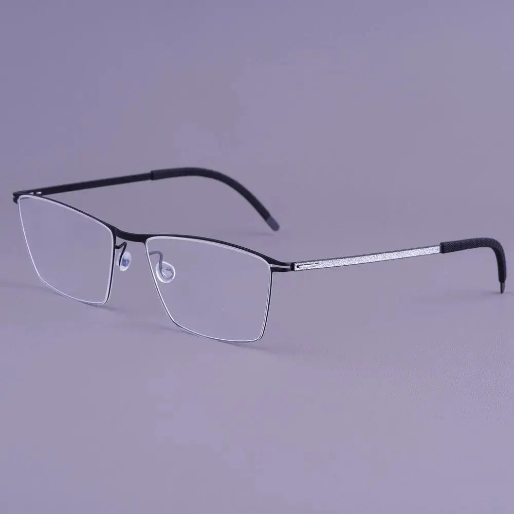 Bobbie 460951 Unisex 138mm Full Rim Square Titanium Frames — view 1 | Bobbie at FuzWeb