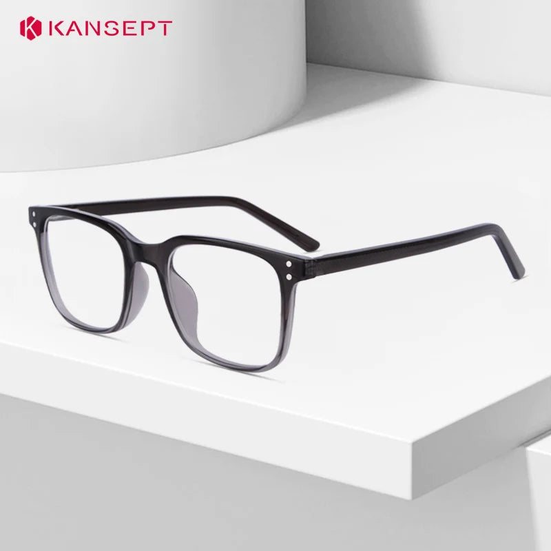 Kansept Unisex Full Rim Square Tr 90 Alloy Reading Glasses 25007