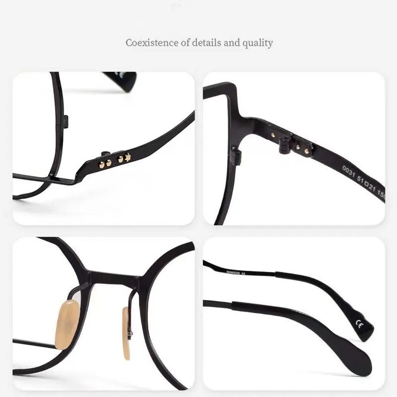 Muzz 0031-2 women's cat eye alloy prescription eyeglasses — view 9