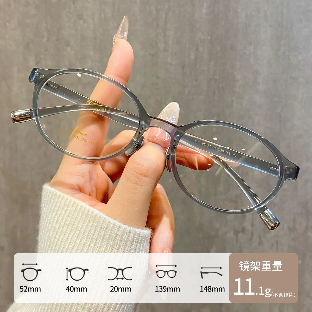 Gmei Optical 93627TR women's full rim TR-90 titanium prescription eyeglasses — view 4