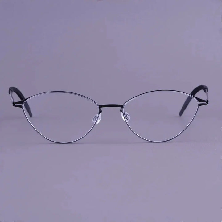 Bobbie 465167 Men’s Screwless Full Rim Oval Titanium Frames FuzWeb