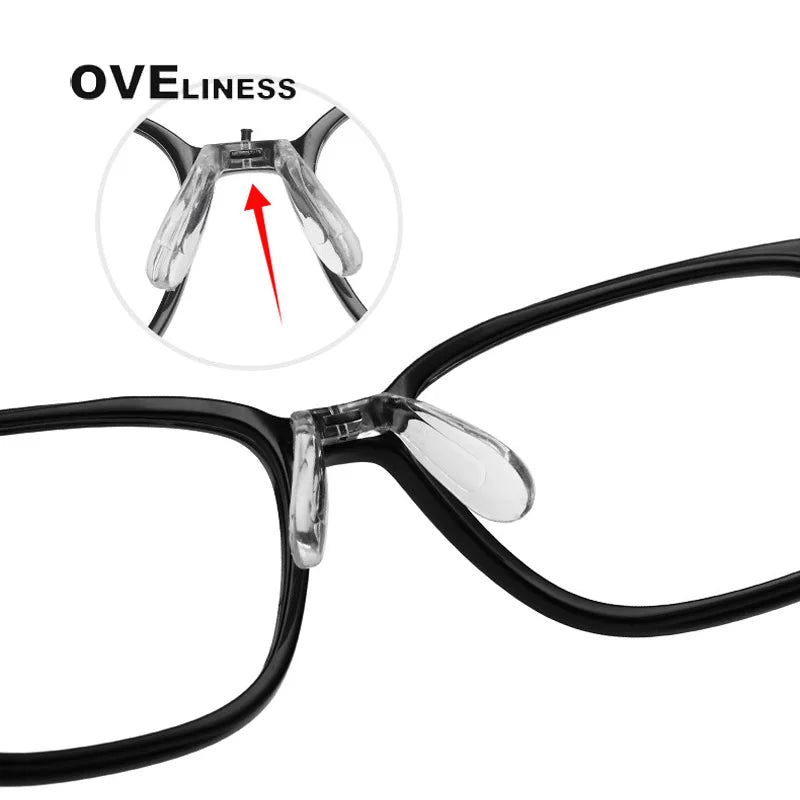 Oveliness Unisex Youth's Full Rim Square Tr 90 Titanium Eyeglasses O5730 Full Rim Oveliness   