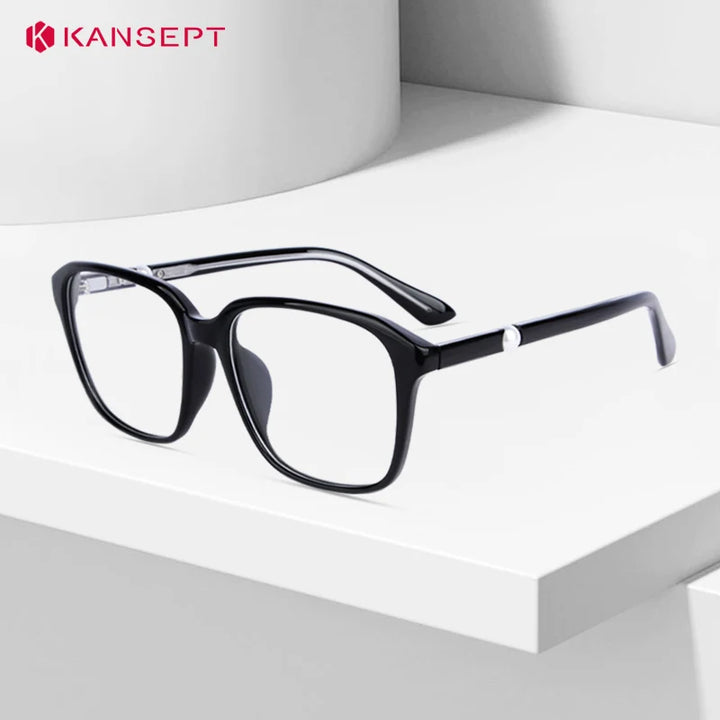 Kansept Unisex Full Rim Square Tr 90 Alloy Reading Glasses 77222