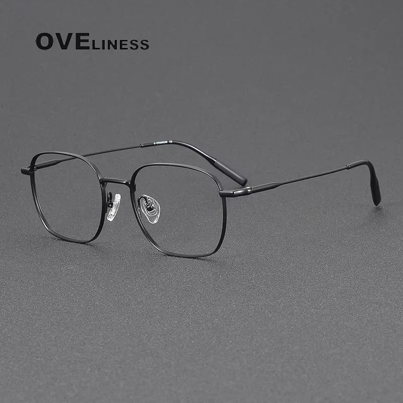 Oveliness Unisex Full Rim Square Titanium Eyeglasses 81027