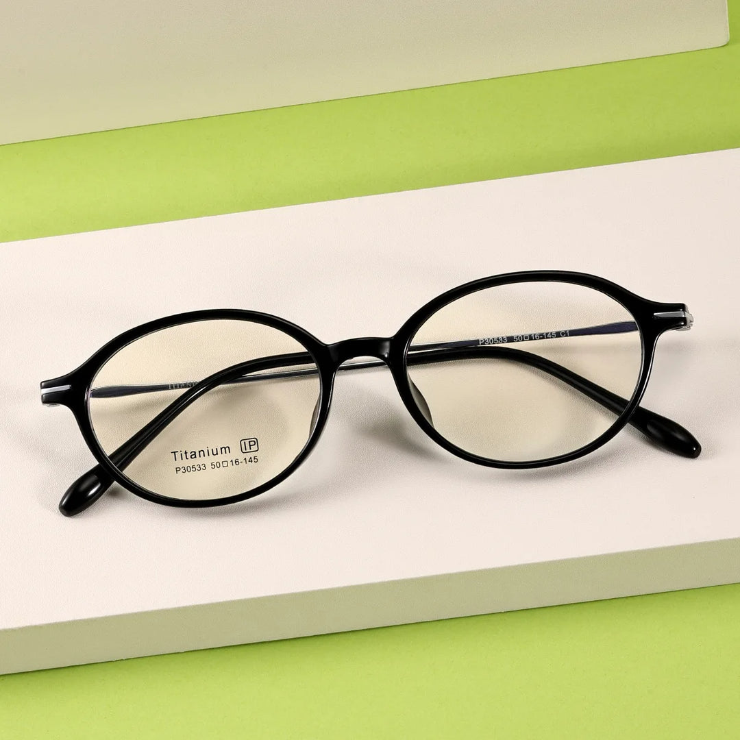 Xbora Women's Full Rim Oval Tr 90 Titanium-Alloy Eyeglasses 530533