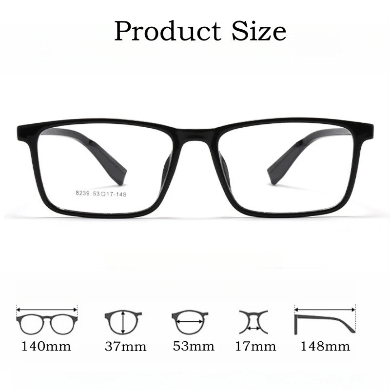 Yimaruili Unisex Full Rim Square Tr 90 Eyeglasses 948239 Full Rim Yimaruili Eyeglasses