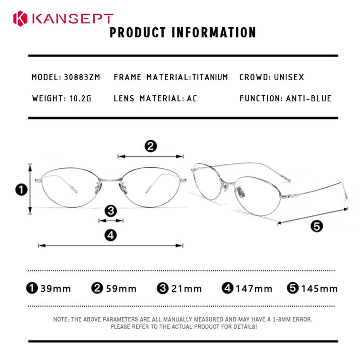 Kansept Women's Full Rim Oval Cat Eye Alloy Reading Glasses 230083