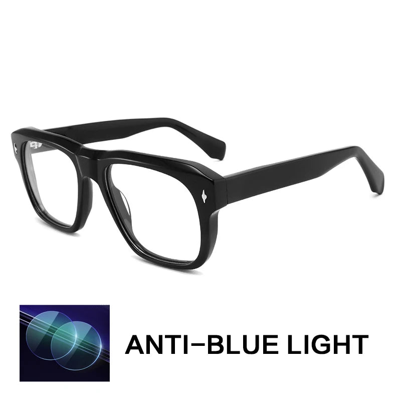 Gatenac Unisex Full Rim Square Acetate Reading Glasses 882225