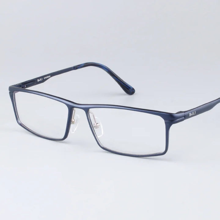 Hdcrafter Men's Full-Rim Square Brow Line Titanium Eyeglasses 262479