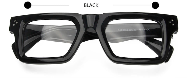 Esnbie Unisex Full Rim Square Brow Line Thick Acetate Eyeglasses 236006