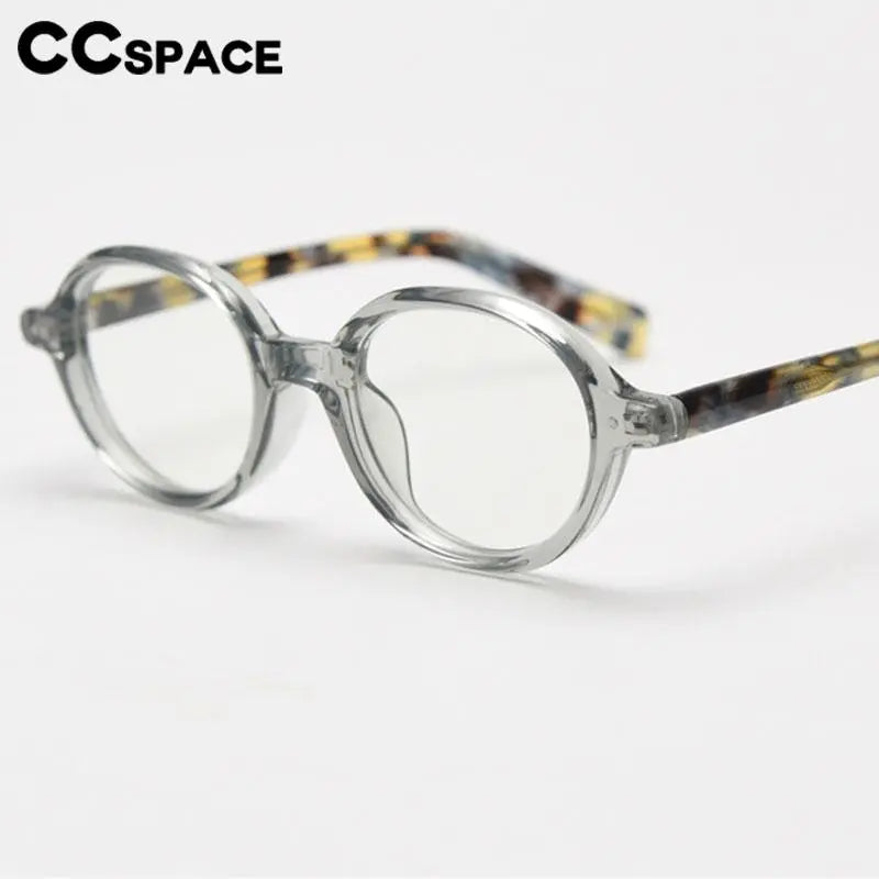 CCspace Women's Full Rim Oval Tr 90 Titanium Eyeglasses 56970 Full Rim CCspace   